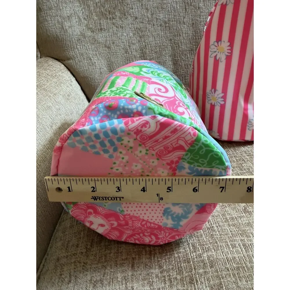 2 Lilly Pulitzer Pool Pouches NWOT GWP Crazy Quilt and Daisy Print